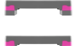 Серо-розовая степ-платформа для аэробики AS003 HMS