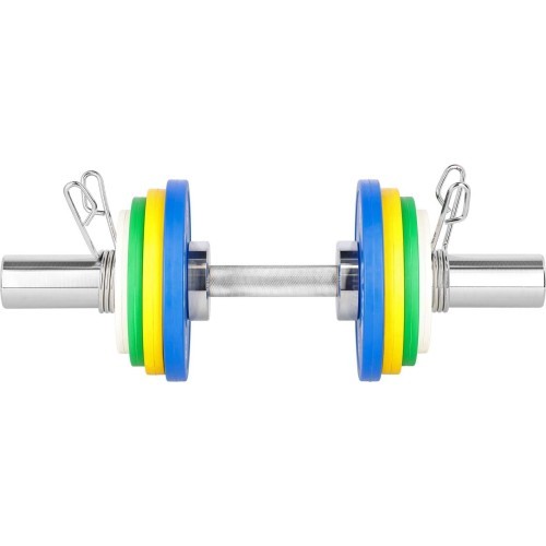 GOP050 (+SPRING CLIPS) OLYMPIC SHORT BAR 5KG 50CM HMS
