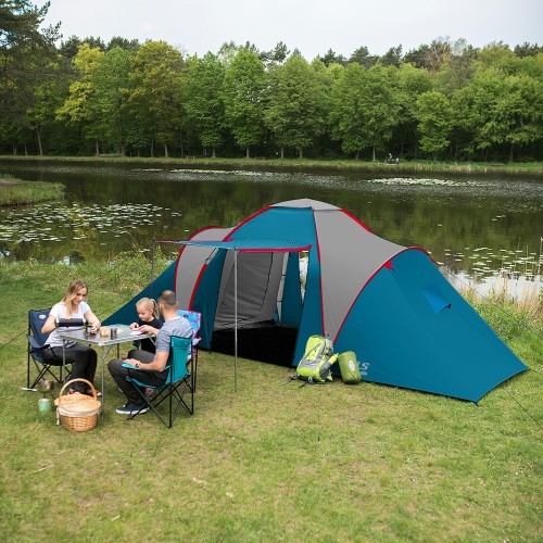 NC6431 CAMPING TENT BLUE-LIGHT GREY HIGHLAND IV NILS CAMP