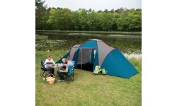 Кемпинговая палатка NC6431 синяя и светло-серая Highland IV Nils Camp