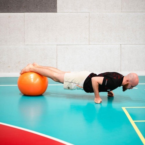 YB02 NEW 55CM ORANGE GYM BALL HMS