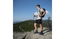 TK8601 RED ALUMINIUM TREKKING POLES NILS