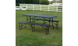 NC3404 FOLDING GARDEN BENCH 183 CM ANTHRACITE NILS CAMP