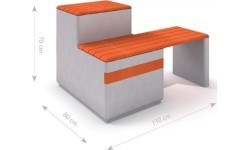 Concrete Bench Inter-Play Deco 13
