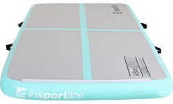 Piepūšamais vingrošanas paklājs inSPORTline Airstunt 300 x 100 x 10 cm, balts, ar rokas pumpi
