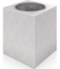 White Concrete Trash Bin Inter-Play 02