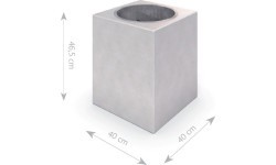 White Concrete Trash Bin Inter-Play 02