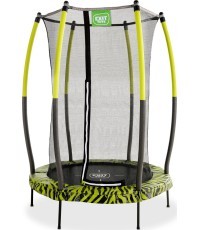 EXIT Tiggy junioru batuts ar aizsardzību ø140cm - melns/zaļš