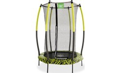 EXIT Tiggy Junior batuts ar drošības tīklu, ø140 cm, melns/zaļš