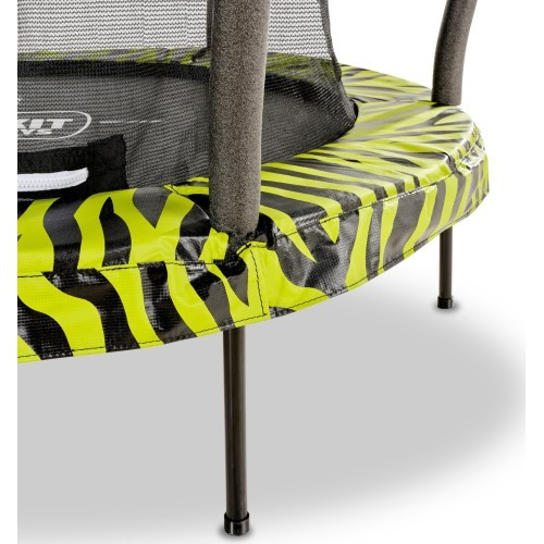 EXIT Tiggy junioru batuts ar aizsardzību ø140cm - melns/zaļš