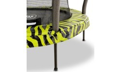 EXIT Tiggy junioru batuts ar aizsardzību ø140cm - melns/zaļš