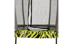 EXIT Tiggy Junior batuts ar drošības tīklu, ø140 cm, melns/zaļš