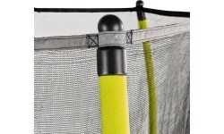 EXIT Tiggy junioru batuts ar aizsardzību ø140cm - melns/zaļš