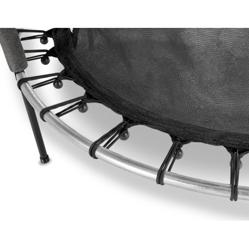 EXIT Tiggy junioru batuts ar aizsardzību ø140cm - melns/zaļš