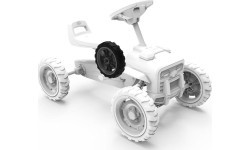 Wheel 9x2 Cross - Grey/Black Rear Left