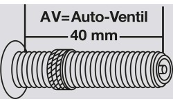 Fischer inner tube 27.5" x 2.8-3.0" (68/81-584), AV 40 mm
