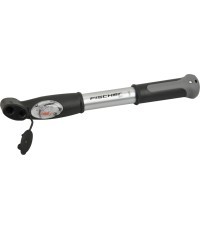 FISCHER Mini Hand Pump AV/FV/DV with pressure gauge, aluminium, 25 cm