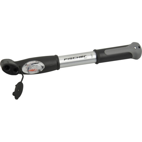 FISCHER Mini Hand Pump AV/FV/DV with pressure gauge, aluminium, 25 cm