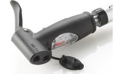 Мини ручной насос FISCHER AV/FV/DV с манометром, алюминиевый, 25 см