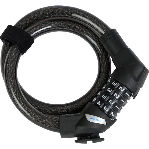 Fischer bike lock, cable, combination, 14 x 600 mm
