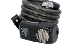 Fischer Alarm velosipēda slēdzene // ar 110 dB signalizāciju, troses, ar atslēgu, 12 x 1200 mm