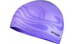 Silikona peldēšanas cepure violeta Spokey SHOAL