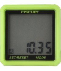 Велокомпьютер FISCHER Trend, 13 функций, проводной, с батарейкой (салатовый)