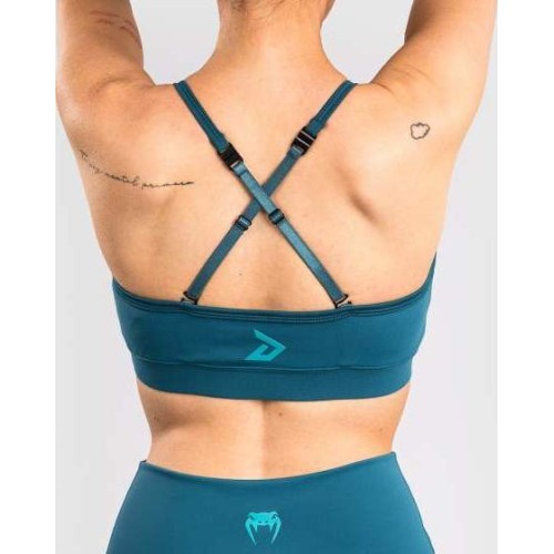 Женский спортивный бра Venum x Demi, лазурный