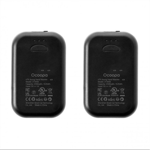 Ocoopa Fashion UT4 Young black el. hand warmer
