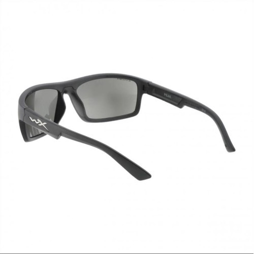 Brilles Wiley X Peak ACPEA06, pelēkas ar melnu ietvaru
