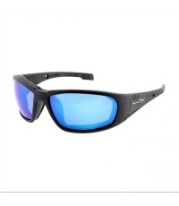 Очки Wiley X Boss Captivate с синим зеркалом, черные