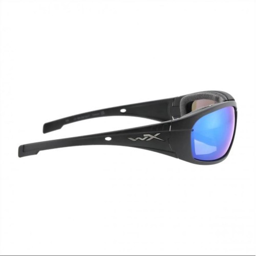 Wiley X Boss Captivate blue mirror glasses, black