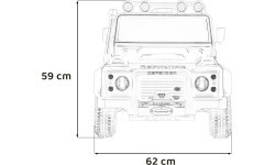 Land Rover Defender 110 SVX Concept elektromobilis bērniem, rozā