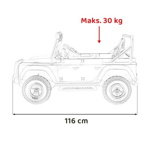 Land Rover Defender 110 SVX Concept elektromobilis bērniem, rozā