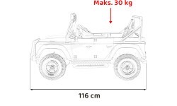 Land Rover Defender 110 SVX Concept elektromobilis bērniem, rozā