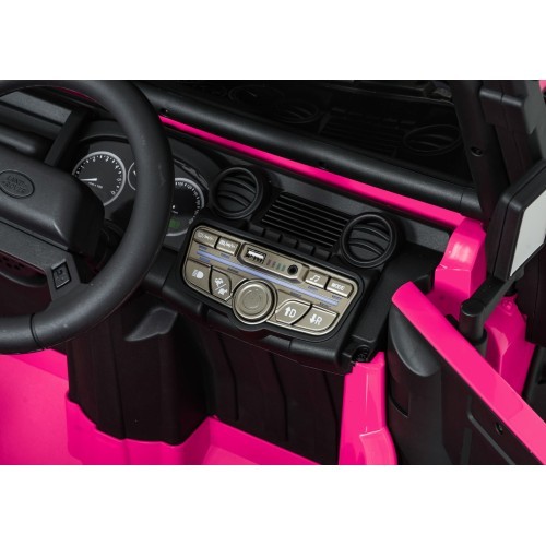 Land Rover Defender 110 SVX Concept elektromobilis bērniem, rozā