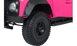 Land Rover Defender 110 SVX Concept elektromobilis bērniem, rozā