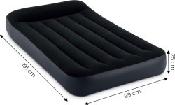Inflatable mattress for sleeping 191x99 cm single bed INTEX 64146ND