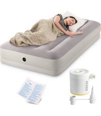 Piepūšamais guļammatracis 191x99x30 cm vienvietīgs ar USB sūkni INTEX 64177