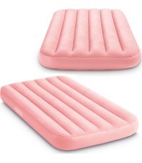 Piepūšamais bērnu matracis gulēšanai 157x88x18 rozā INTEX 66803