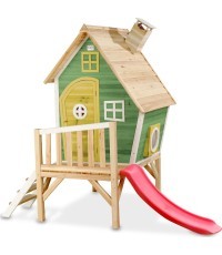 Koka rotaļu namiņš EXIT Fantasia 300 - Zaļš