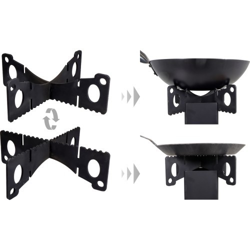 Origin Outdoors saliekamā raķešu plīts "Rocket Stove Collapsible"