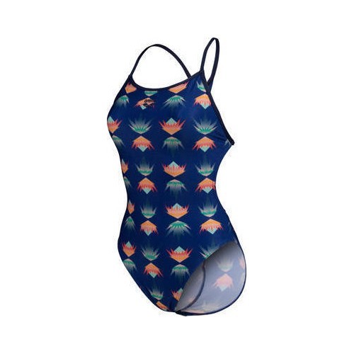 W Desert Vibes Swimsuit Booster Back Navy-Navy 34 - 750