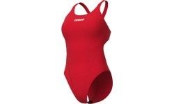 Sieviešu komandas peldkostīms Swim Tech Solid, sarkans-balts, 32 - 450