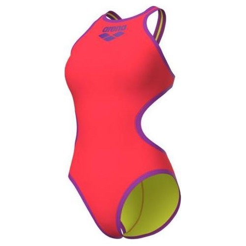 Sieviešu peldkostīms One Biglogo Bright Coral-Purple 34 - 990