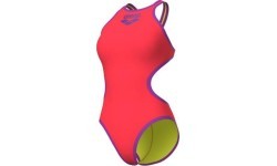 Sieviešu peldkostīms One Biglogo Bright Coral-Purple 34 - 990