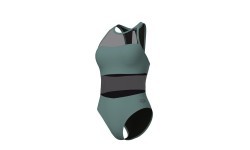 W Mesh Panels Vent Back Sage 38 - 600