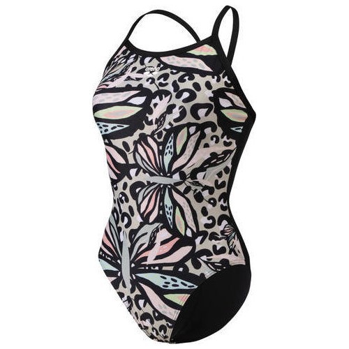 W Arena Butterflies Swimsuit Light Drop Black-Black Mul 34 - 550
