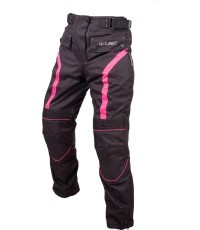 Sieviešu motocikla bikses W-TEC Durmanes Lady - Black-Pink