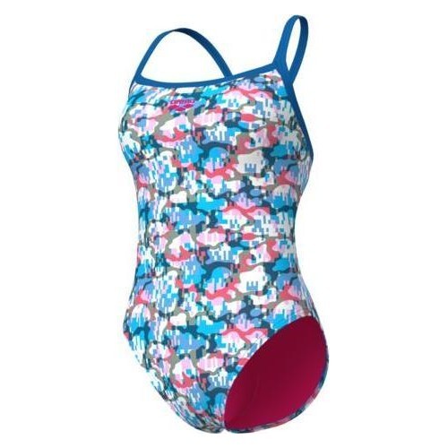 W Arena Multi Camo Swimsuit Challenge Back Blue River 32 - 810